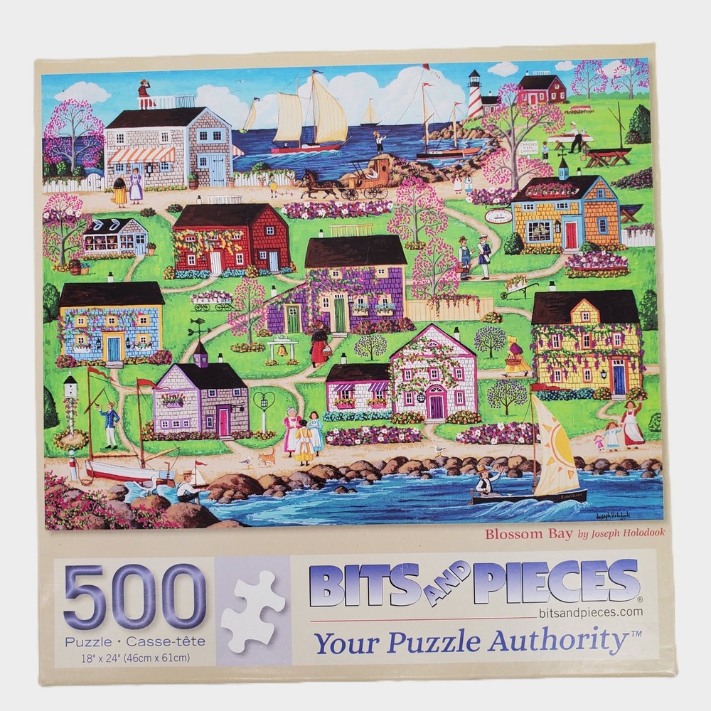 Bits And Pieces 500 Piece Puzzle Blossom Bay Joseph Holodook Coastal 46891 18x24